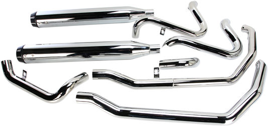 BASSANI XHAUST Down Under Exhaust - Chrome - Straight Can 2009-2016 1F76R