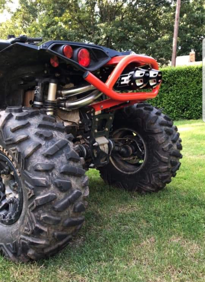 Empire Industries BLACK Dual Slip On Exhaust for 2012-2023 CAN-AM Renegade XMR EMP-REN-XMR-D