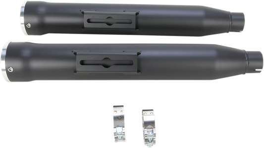 COBRA 3" RPT Mufflers for '95-'17 FXD - Black 6055B
