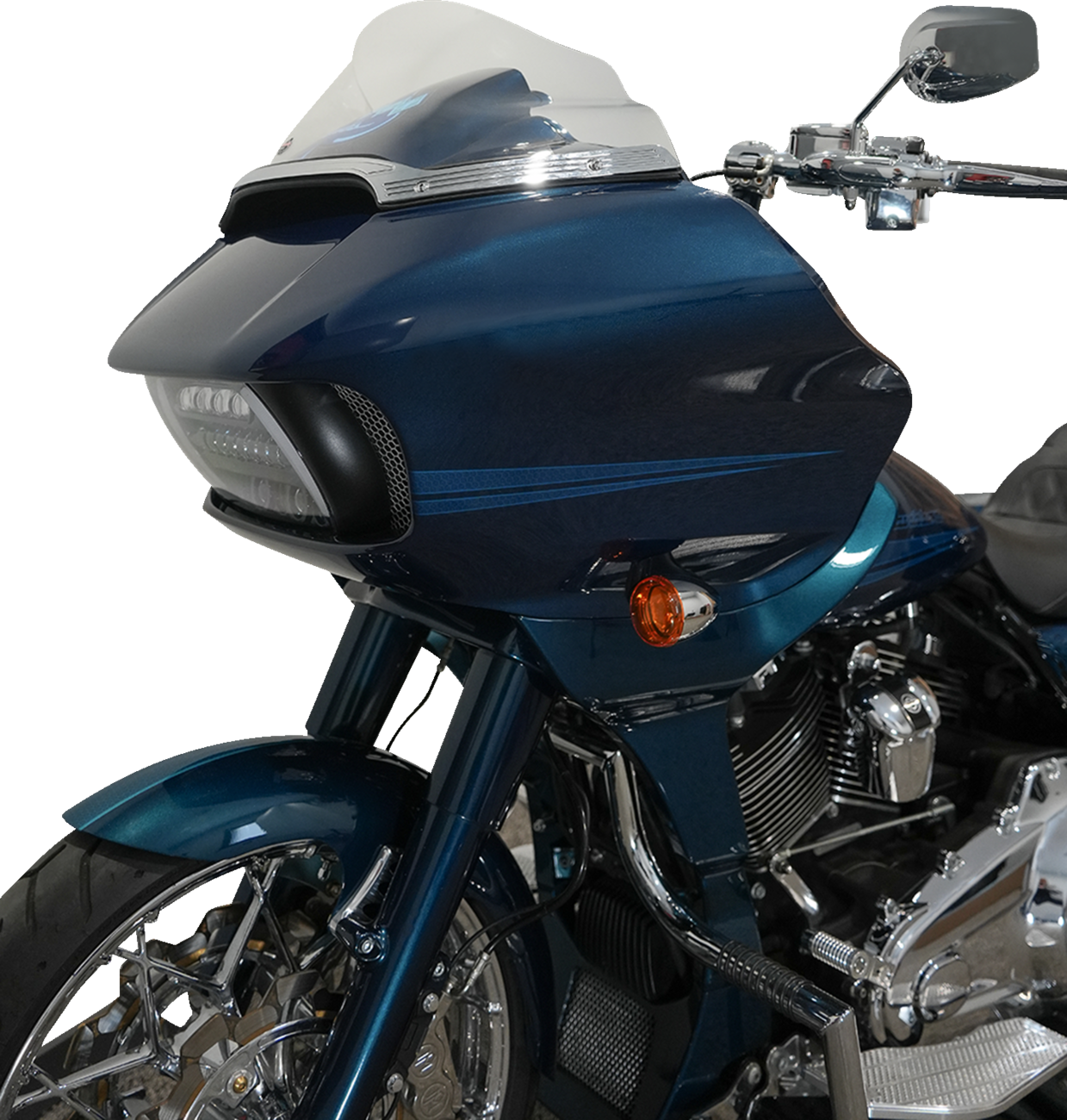 KLOCK WERKS Flare™ Windshield - 9" - Clear - FLTR KWW-01-0659