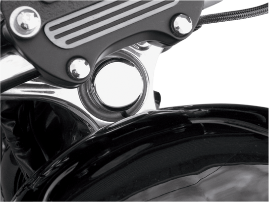 DRAG SPECIALTIES Steering Stem Bolt Cover - Chrome - '99-'17 FXD | '87-'09 XL YR APP F/XL S/B 87-09ONLY C23-0227