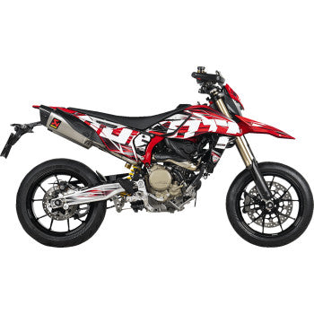 AKRAPOVIC Slip-On Line Mufflers - Titanium - Hypermotard 698 2024 S-D6SO2-HAPLT 1811-4722