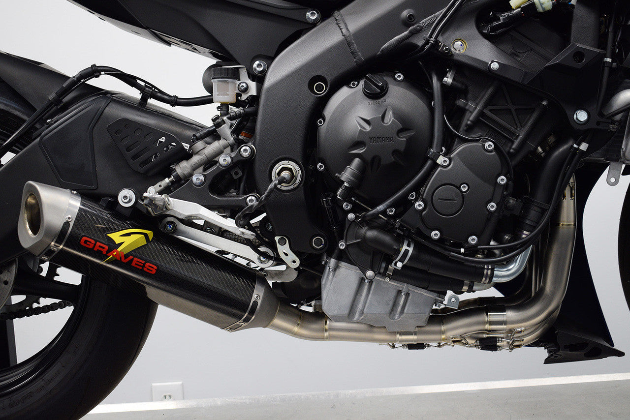 Graves Exhaust Full Titanium Carbon Works 7 R6 2006-2024 Exy-18r6-Ftcw7