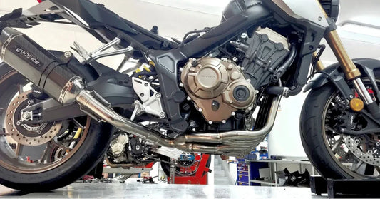 Vandemon Honda CB650F, CBR650F, CB650R, CBR650R Vandemon Titanium Exhaust System HONCB650RTIEXHA