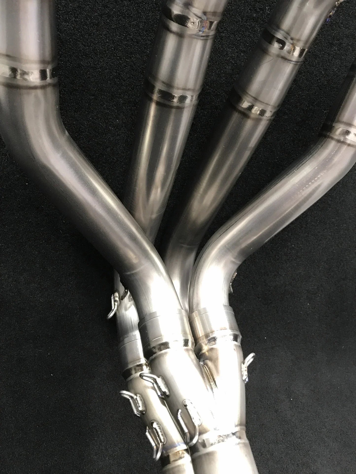 Vandemon Z1000 & SX Titanium Exhaust & Twin Carbon Fiber Mufflers KAWAZ10EXTIKITTB