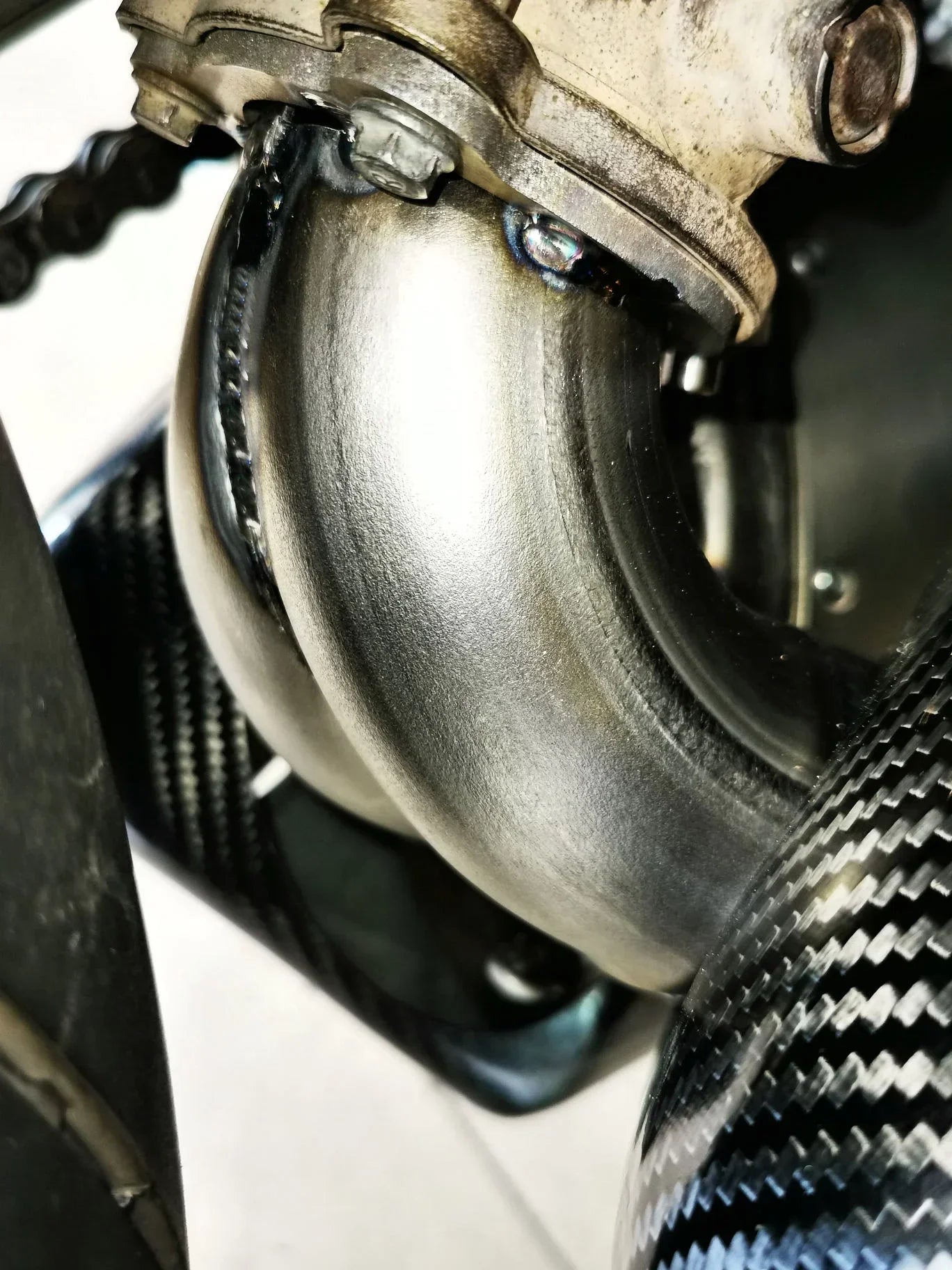 Vandemon Ducati Panigale 899, 1199, 1199R Titanium Muffler Low Mount Slip-On 2012-15 DUC899TIMUFBELA VA-121