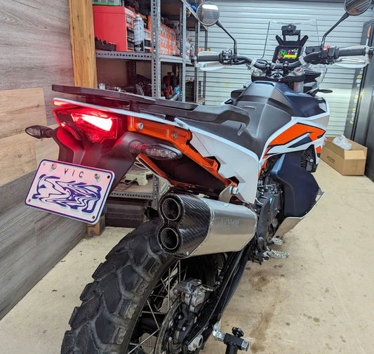 Vandemon KTM 790 & 890 Adventure HUSQVARNA Norden 901 Titanium Slip-On & Link Pipe KTM790ADTIMUFFB VA-57