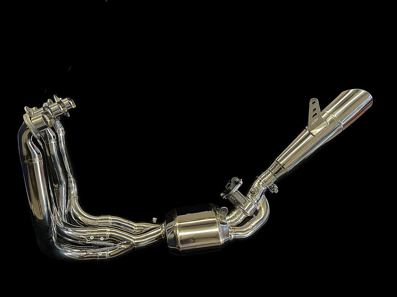 Vandemon H2 H2R Bimodal Stealth Titanium Exhaust System H2 H2R 2015-2024 KAWAH2TICSPOLEXHWVR