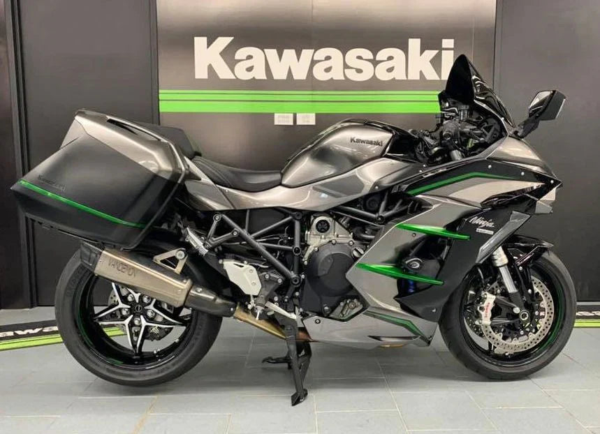 Vandemon Titanium Slip-On Muffler Kawasaki H2 SE SX 2018-24 KAWAH2SESXTITBRMUF6