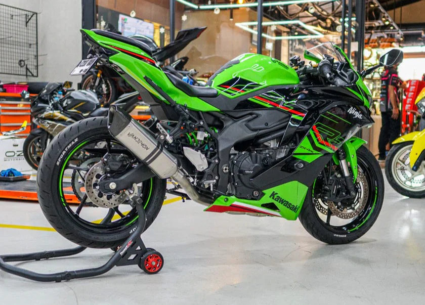 Vandemon Side Mount Titanium Race Exhaust System 2023-2024 ZX4R-ZX4RR KAWAZX25RTIEXHA