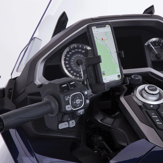 Goldstrike Smartphone Holder, Black Left Side Mount For Gold Wing '18-Up Dct 58311