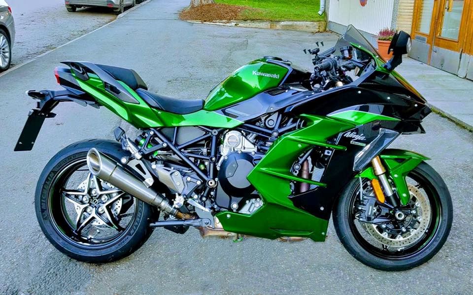 Vandemon Kawasaki H2 SE SX All Titanium H2R Slip-On 2018-24 KAWAH2SESXH2RTIMUFE