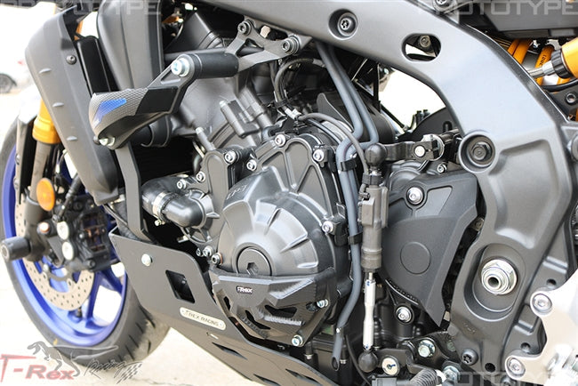 T-rex racing Yamaha 2021 - 2023 MT-09 / Tracer 900 GT, 2022 - 2023 XSR900 No Cut Frame Sliders N73-21