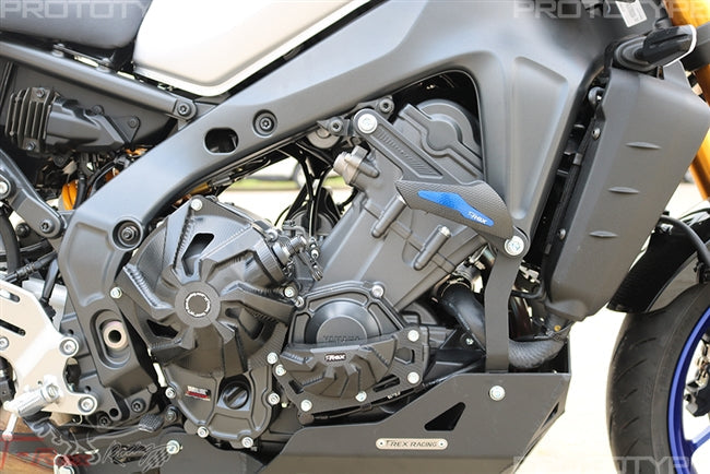 T-rex racing Yamaha 2021 - 2023 MT-09 / Tracer 900 GT, 2022 - 2023 XSR900 No Cut Frame Sliders N73-21