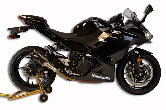 M4 Exhaust X-96 Carbon Fiber Slip On Ninja 400/500/Z400 2018-2024 KA4014
