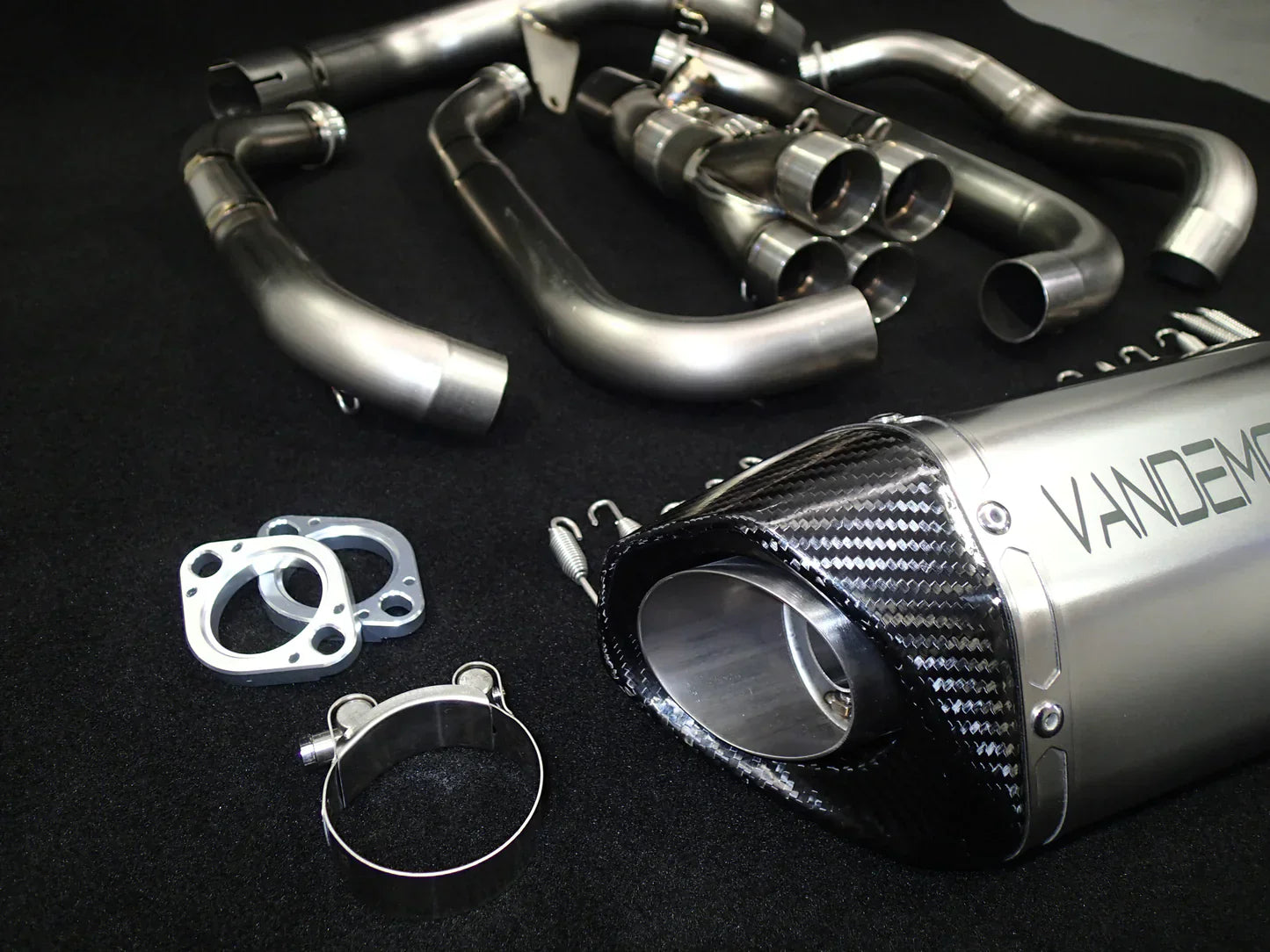Vandemon Z1000 & SX Titanium Exhaust Single Titanium Muffler KAWAZ10EXTITISA