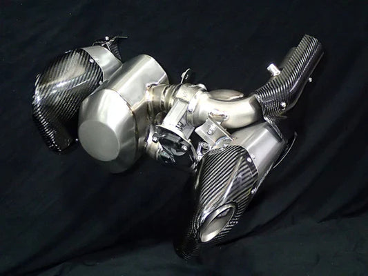 IN STOCK Vandemon Triumph Rocket 3R & GT 2500 2019-25 Titanium Bimodal Stealth Titanium Slip-On Mufflers TRIUMROCKET3O2MUFA VA-152