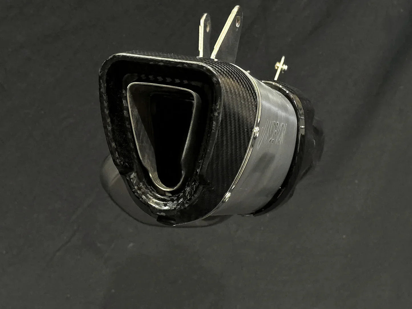 Vandemon Triumph Speed Triple 1200RS & RR Bimodal Titanium Stealth Slip-On Muffler TRIUM120SPDMUFB