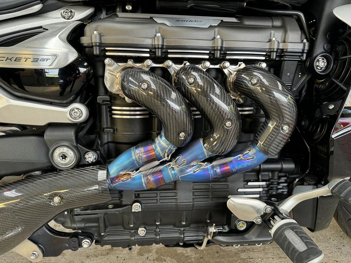 Vandemon Triumph Rocket 3R & GT 2500cc 2019-2025 Titanium Exhaust Manifold TRIUMROCKET3SSHEADR