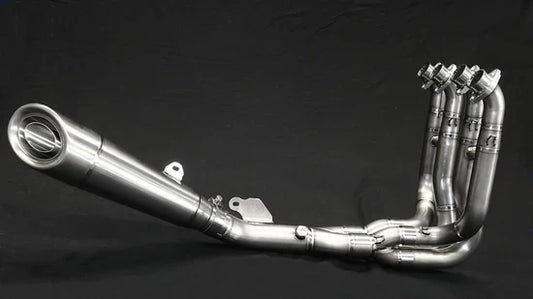 Vandemon Brushed Titanium Exhaust System Ninja ZH2 2020-25 KAWAZH2TIEXHSYSBRUB