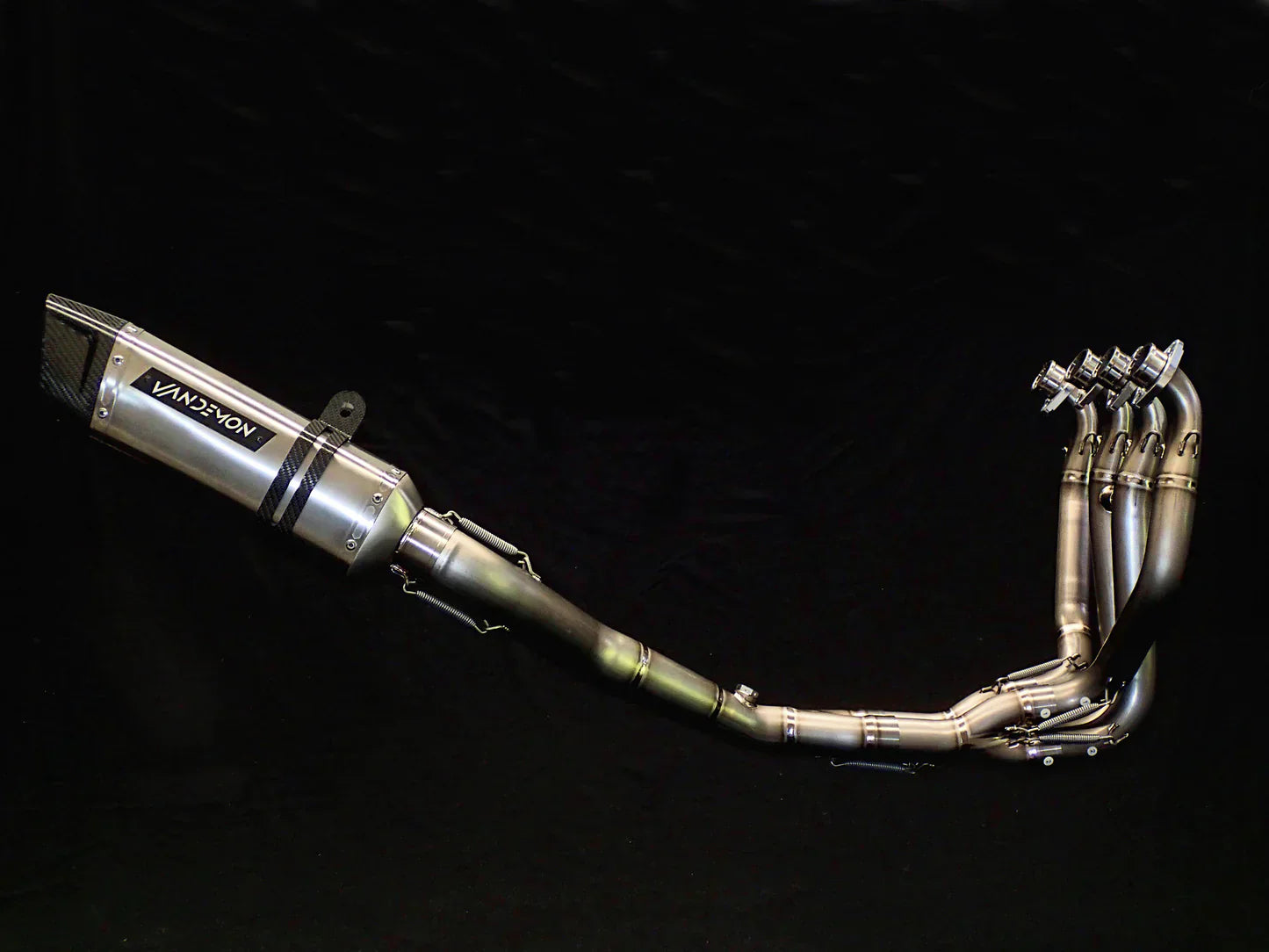 Vandemon ZX10R /ZX10RR 2011-2025 Titanium Exhaust & Carbon Fiber Muffler KAWAZX10EXTICFBA