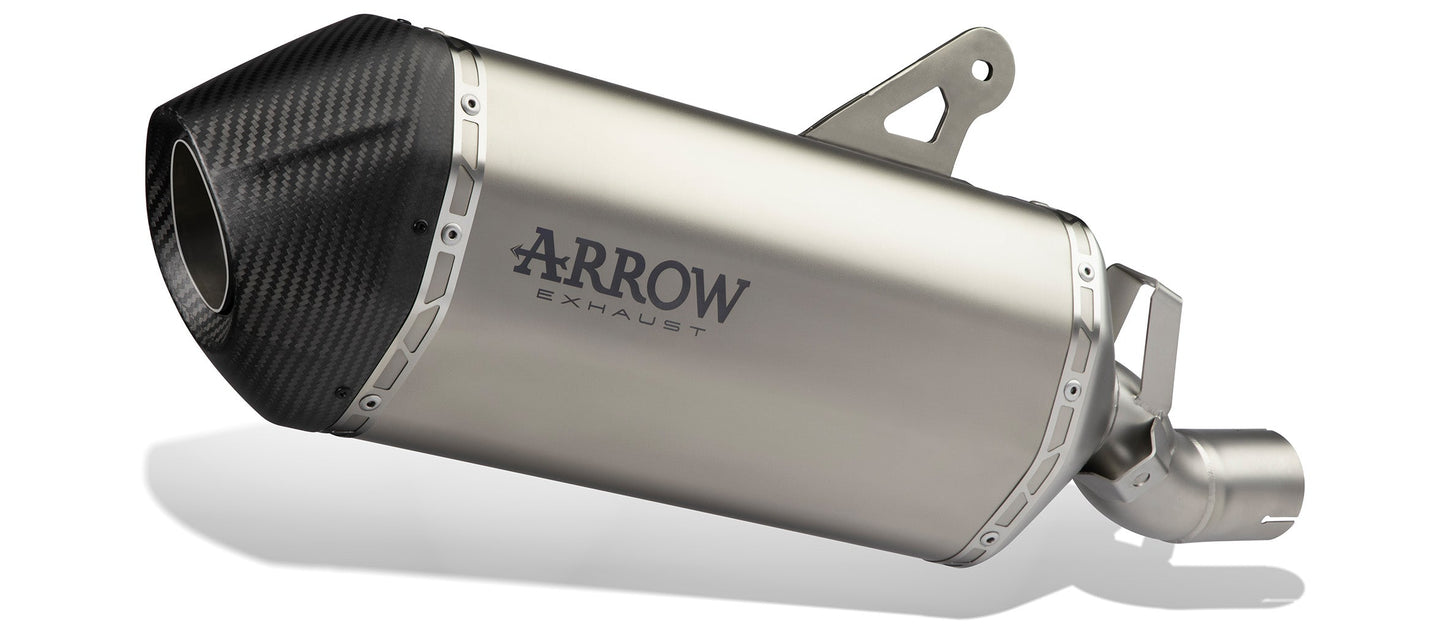 Arrow Honda Africa Twin 1000 16/19 Homologated Titanium Dark Sonora Silencer With Carbon Endcap 72503skn