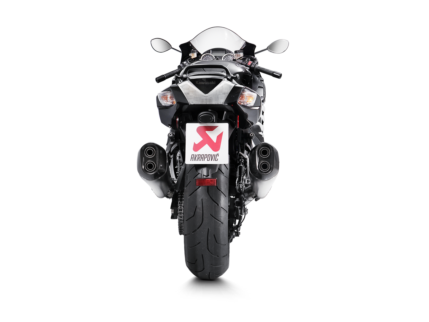 AKRAPOVIC Slip-On Line Muffler Ninja ZX-14R 2012-2024 2025 Tapered S-K14SO6-HZAAT 1811-3069