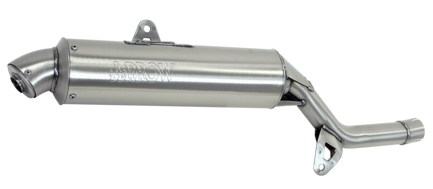 Arrow Honda Xrv 750 '93-94/'96-04 Stainless Steel Homolgated Exhaust For Original And Arrow Collector 72605pd