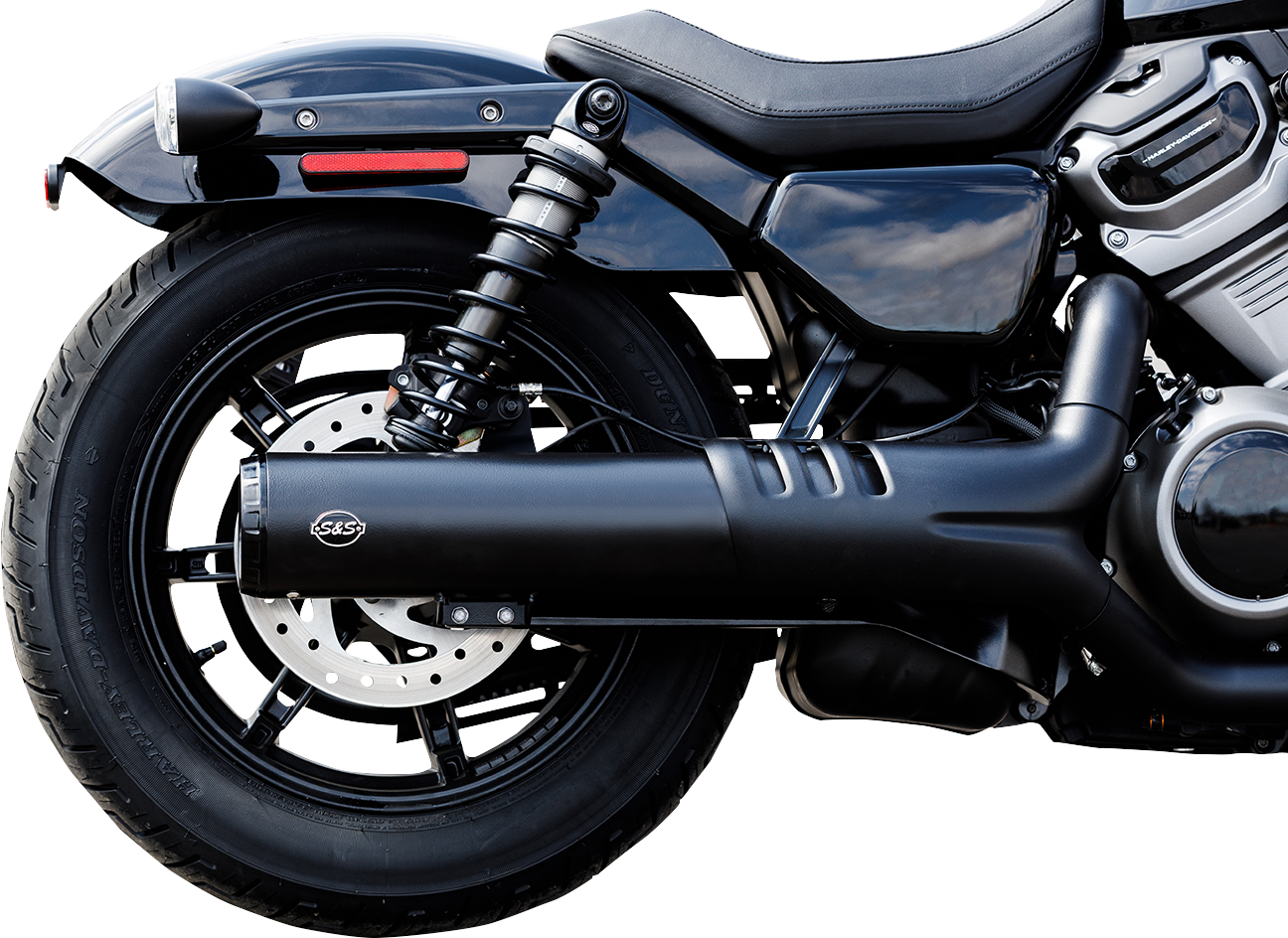 S&S CYCLE 4-1/2" Grand National Slip-On Muffler - Black RH975 Nightster 2022-2025 550-1074