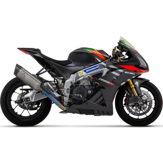 71002PT Arrow Aprilia RSV 4 1100 Factory 19-20 St.Steel Link Pipe+Titanium Pista Silencer With Carbon End Cap And Db Killer