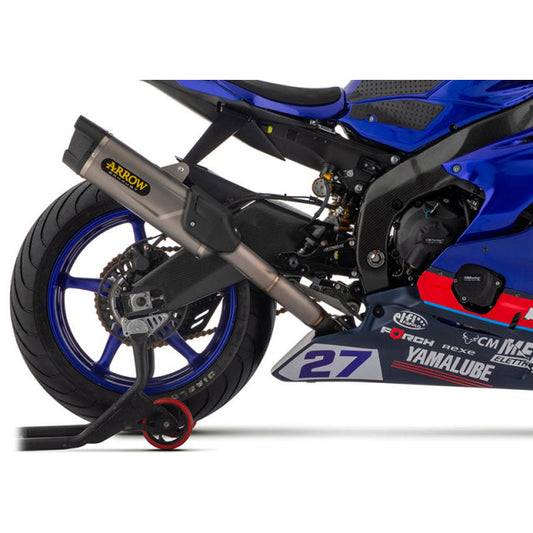 71218CKZ Arrow INDY RACE EVO Competition for Yamaha YZF-R6 17-25 Full System Exhaust, Titanium