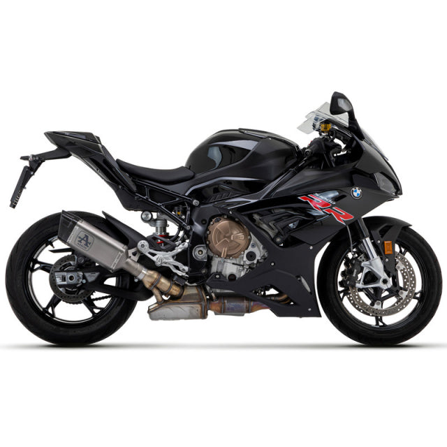 71006PTN Arrow RACING Pista Slip-on Exhaust, Titanium Dark for BMW M/S1000RR 20-25