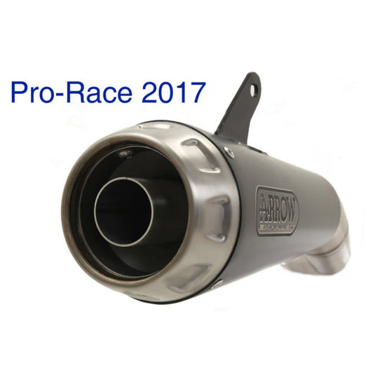 Arrow Pro-Race Exhaust, Nichrom Dark for Ducati Scrambler 800 / Monster 797 2017-2024 71876PRN