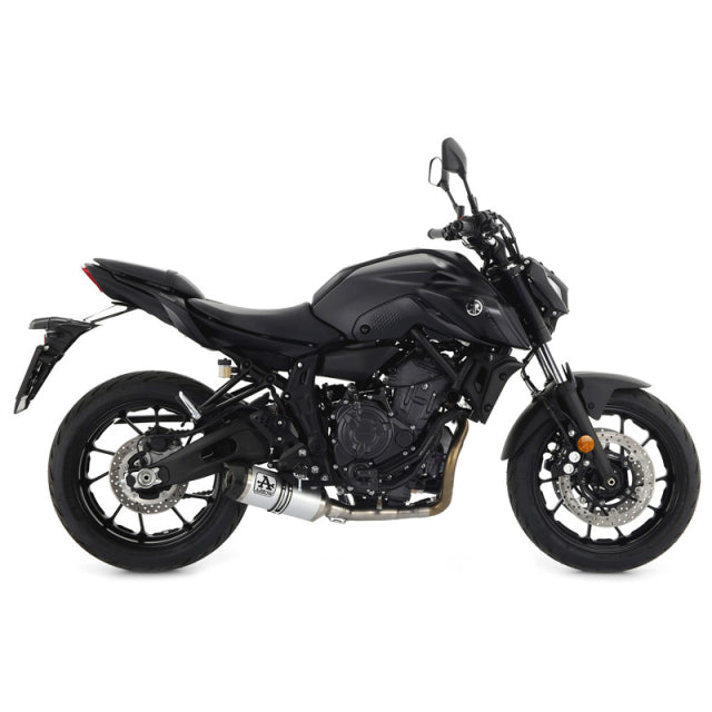 Arrow Homologated Aluminum Silencer With Carbon Endcap Yamaha Mt-07 21-24 71930ak