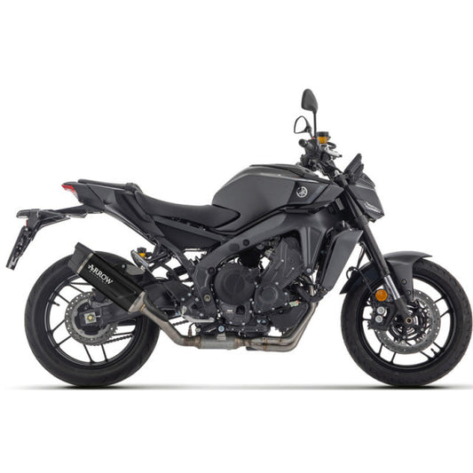 71070AKN Arrow Full system racing with Indy Race EVO aluminium "Dark" silencers Yamaha MT-09 / MT-09 SP 2024-2025