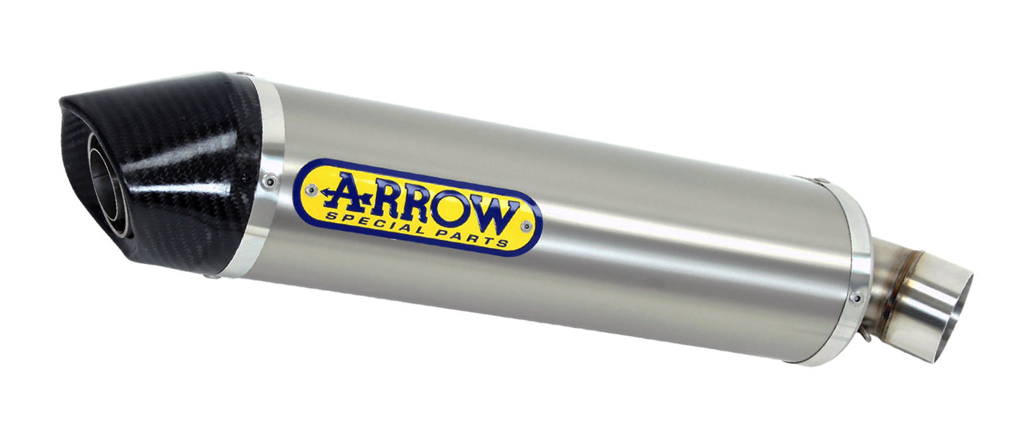 Arrow Kawasaki Ninja 1000 Sx 2020 Indy Race Bl Ack Aluminum Silencer With Carby End Cap 71914akn