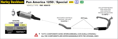 72188PD Arrow H.D.1250 Pan America 20-25 Racing St. Steel De-Catalyzed Collector