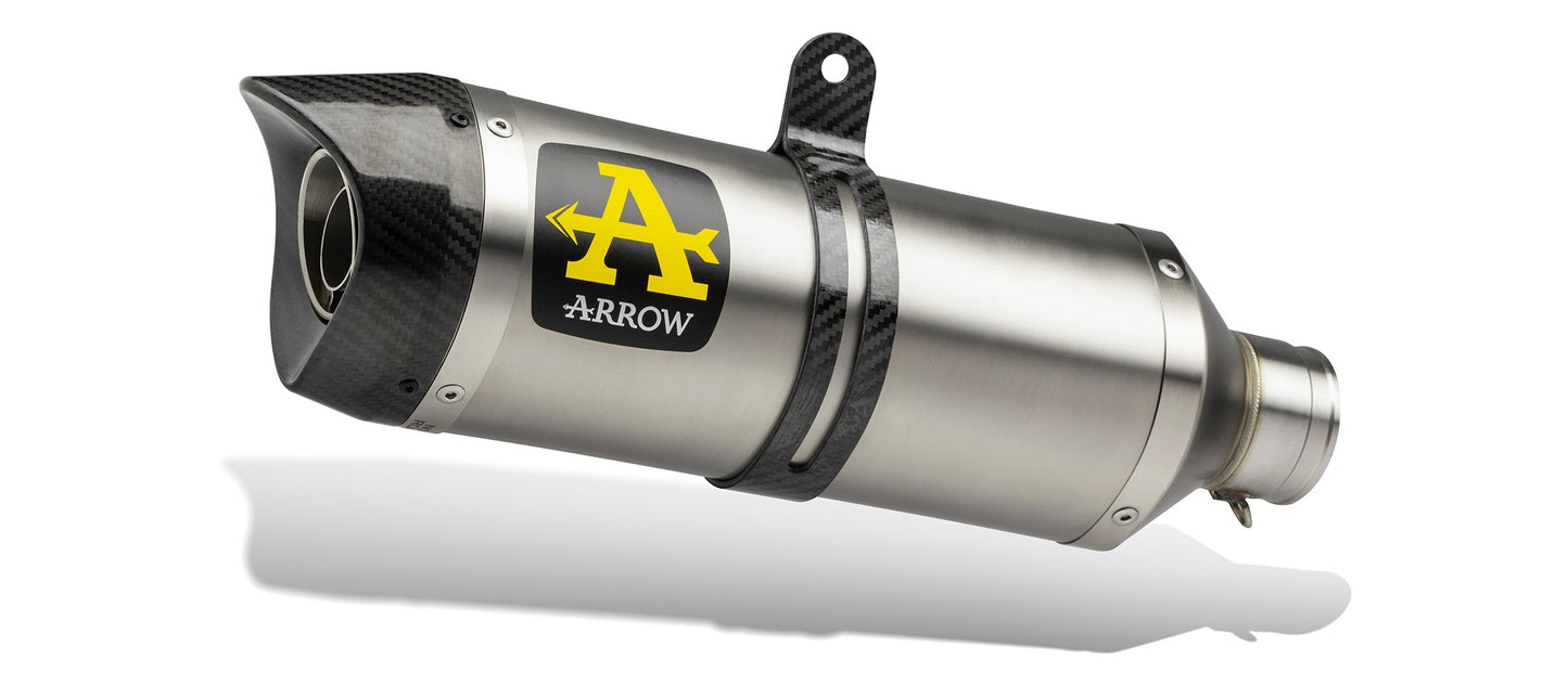 Arrow Yamaha Niken 850 '18/19 Homologated Thunder Aluminium Dark Silencer With Carbon End Cap 71900akn