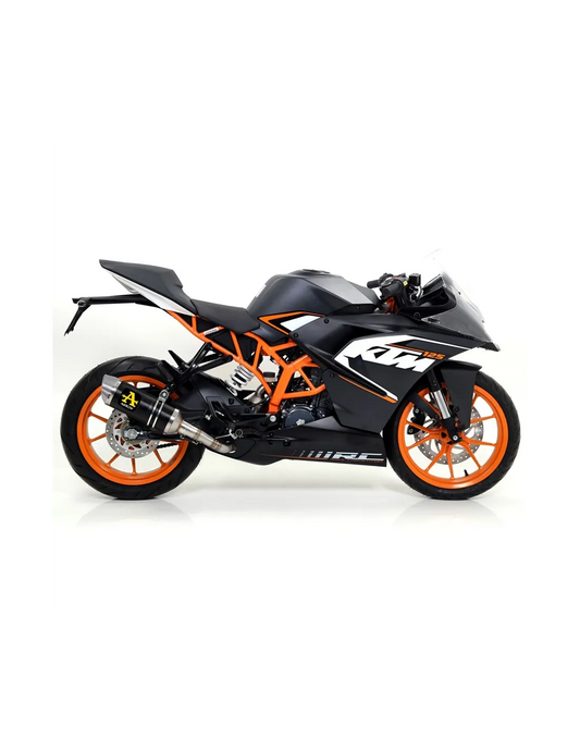 71813AON Arrow Thunder Exhaust, Aluminum Dark for KTM RC 125 / Duke 390 / RC390 2013-2016