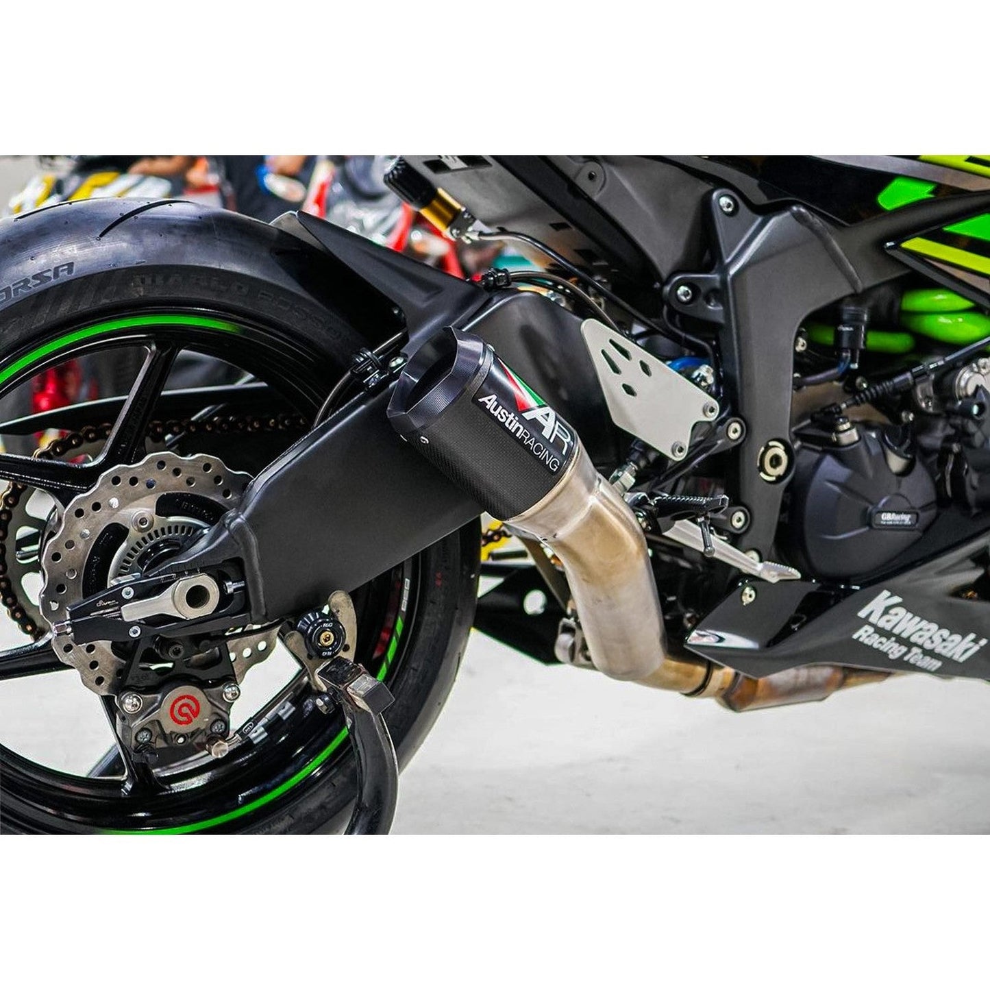 Austin Racing GP1/GP2 /V3 DE-CAT EXHAUST for ZX636/ZX6R GP1 2009 - 2023 AUR3