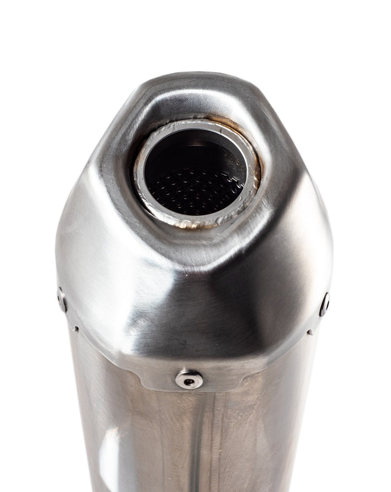 GPR Pentacross Inox Full Exhaust System, Dual Silencers, Removable DB Killers and Spark Arrestors Honda CRF250R /RX RS-9T 2018-2021 PNT.MX.11.IO