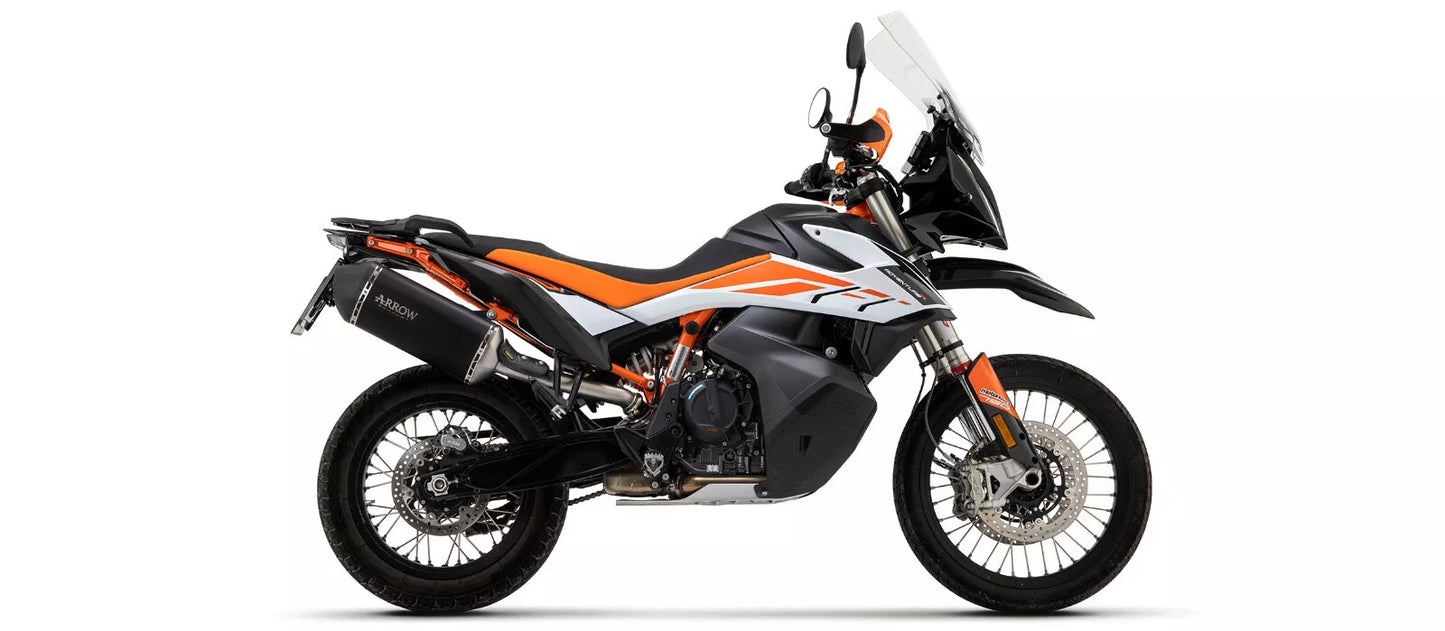 71904AKN Arrow Race-Tech Slip-on Exhaust, Aluminum Dark KTM 790/890 Adventure / R 19-25