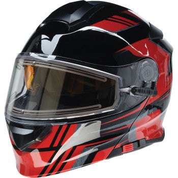 Z1R Solaris 2.0 Helmet - First Tracks - Electric - Dual Pane - Black/Red - XS 0120-0825