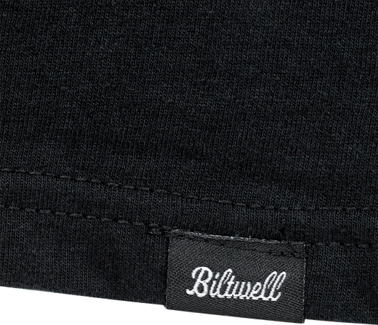 BILTWELL Badge T-Shirt - Black - Small 8101-074-002