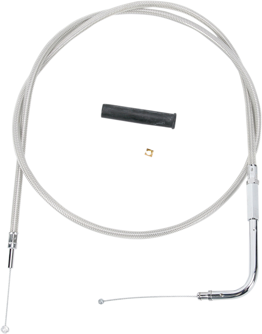 DRAG SPECIALTIES Throttle Cable - 47" - Braided 5332108B