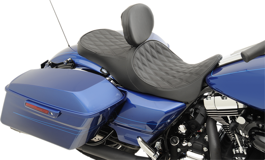 DRAG SPECIALTIES Low Forward Touring Seat - Diamond - FL '08-'22 0801-1011