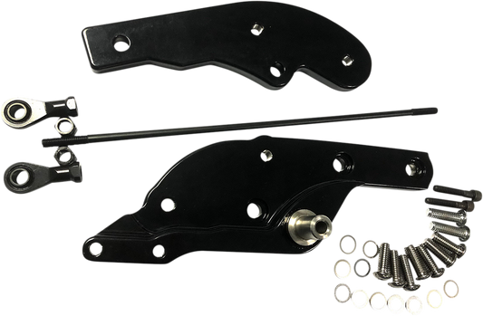 DRAG SPECIALTIES Forward Control Extensions - Black - Softail 56319