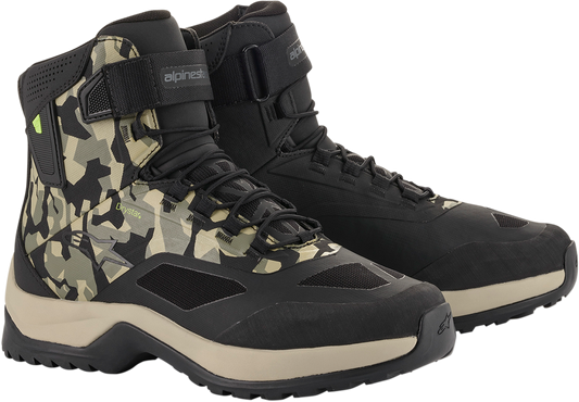 ALPINESTARS CR-6 Drystar® Shoes - Black/Brown/Green - US 10 2611020160910