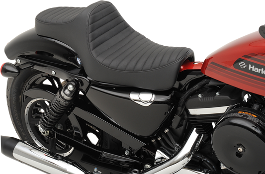 DRAG SPECIALTIES Predator III Seat - Classic Stitch - '04-'22 XL NO RUBBER BUMPERS 0804-0730