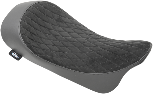 DRAG SPECIALTIES Solo Seat - Faux Suede - Diamond - FL '08-'22 USE PILLION 08011053,1054 0801-1039